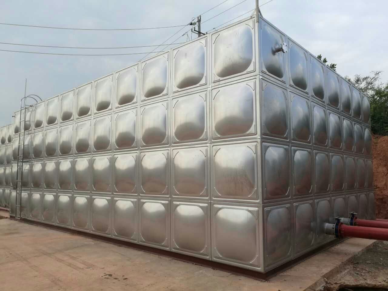 千凯-桂物资源循环产业有限公司308立方不锈钢水箱案例展示